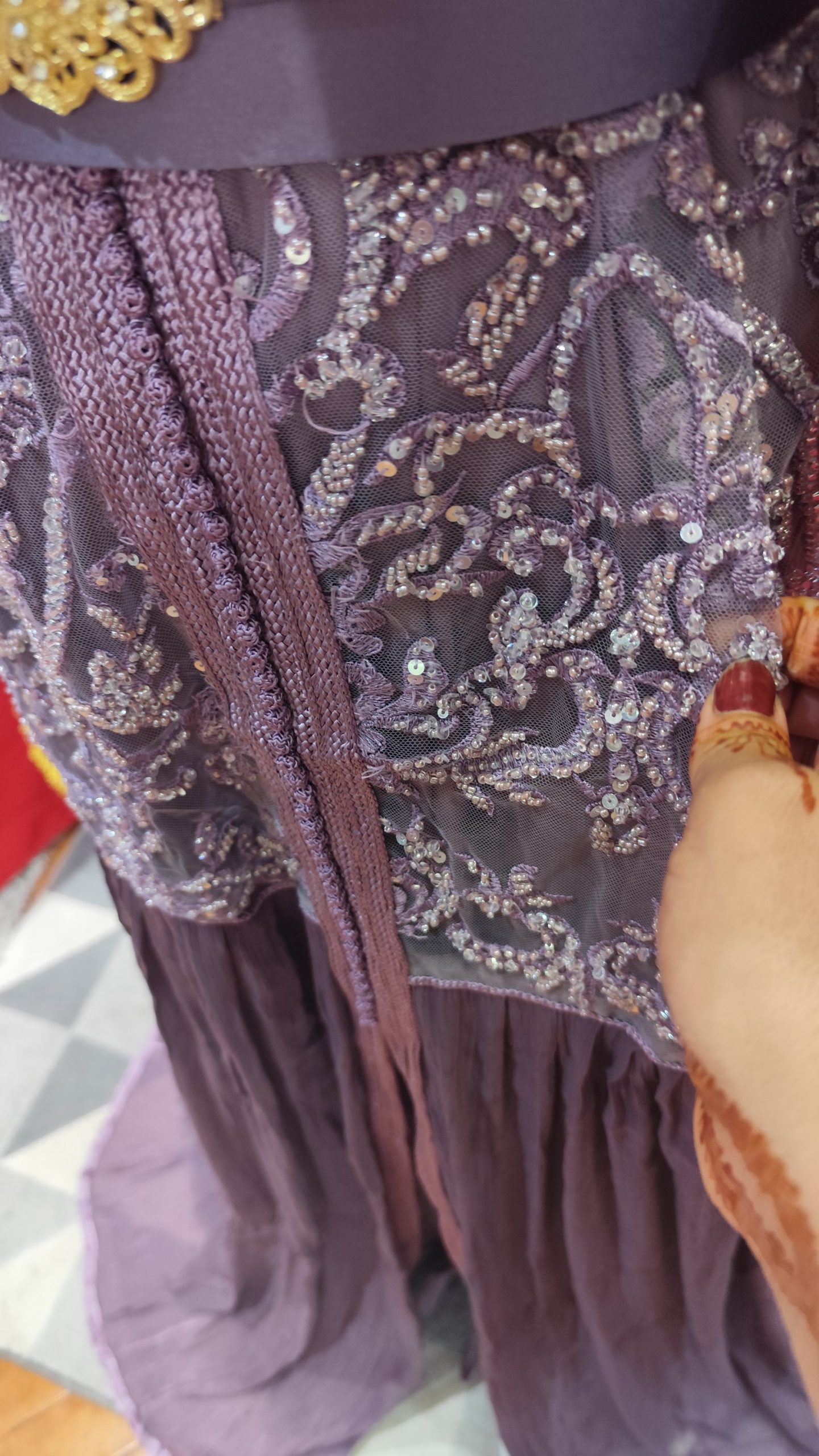 caftan marocain neuf avec ceinture – Image 4