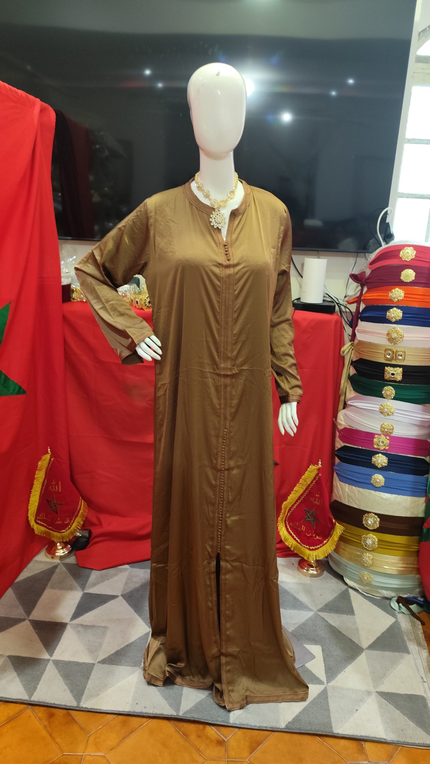 caftan marocain neuf avec ceinture – Image 2