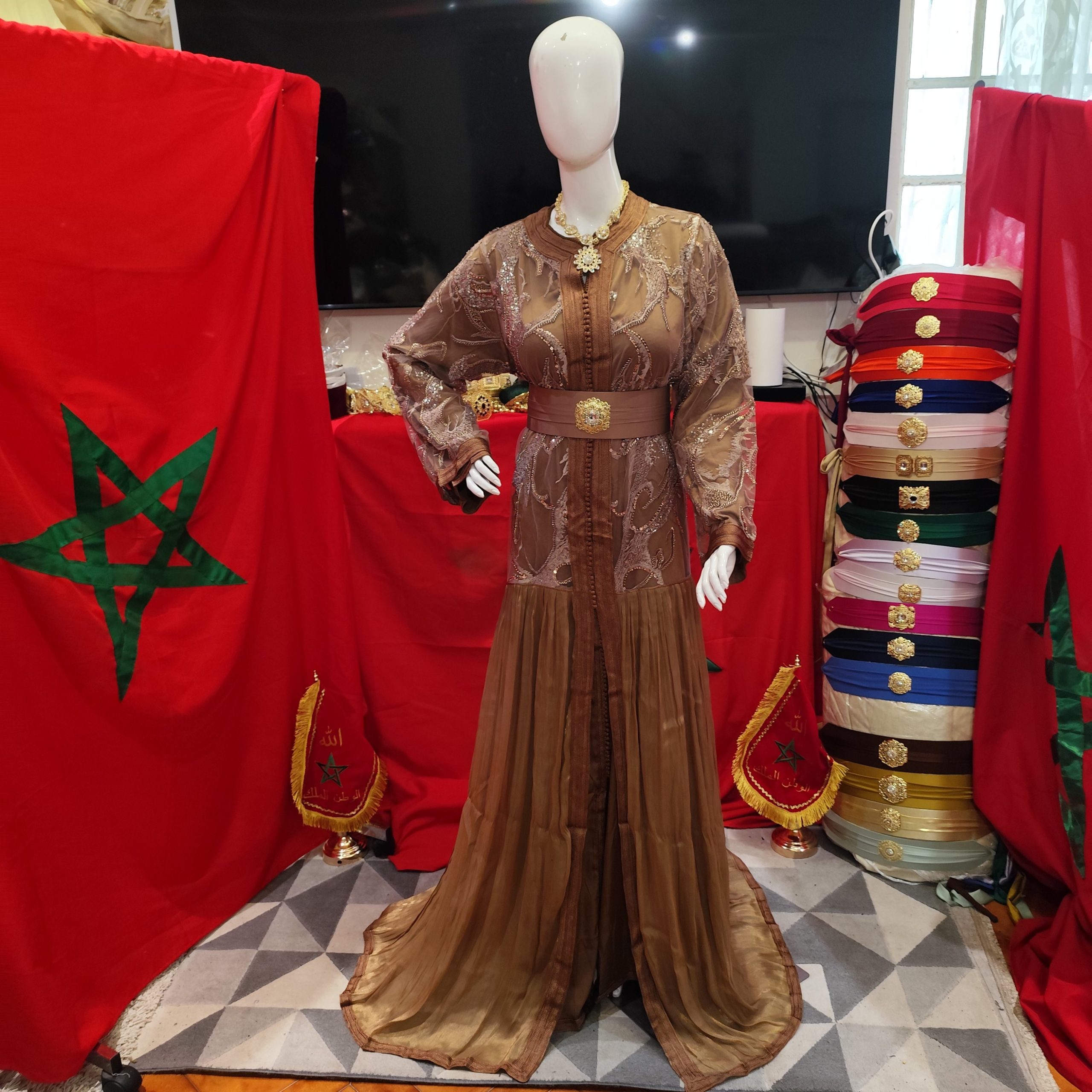 caftan marocain neuf avec ceinture – Image 14