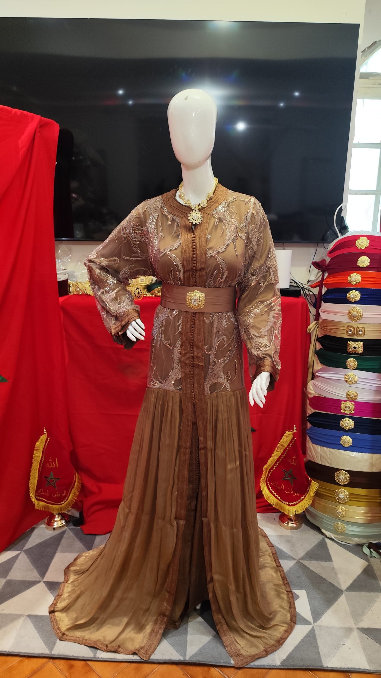 caftan marocain neuf avec ceinture – Image 13