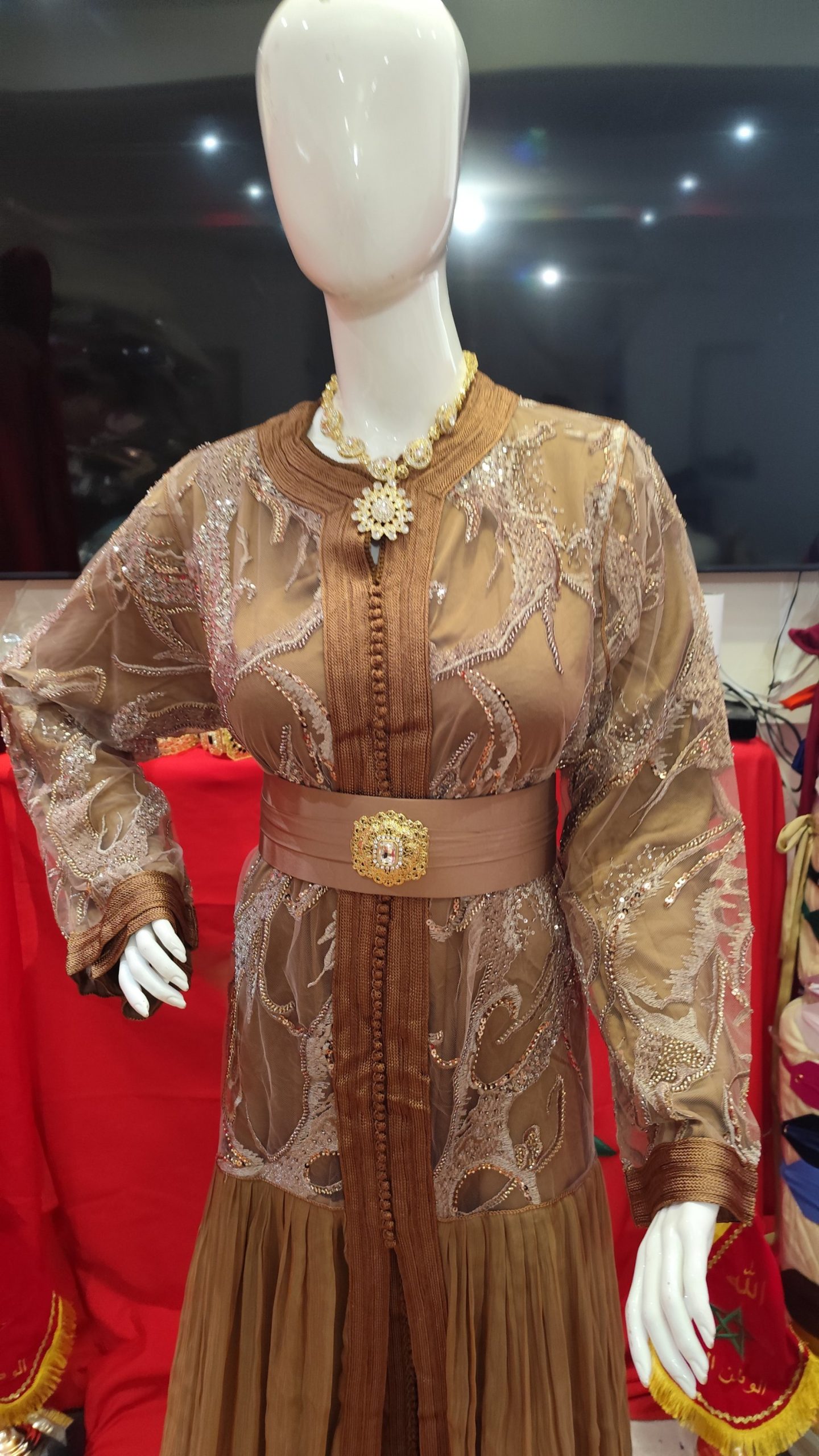 caftan marocain neuf avec ceinture – Image 6