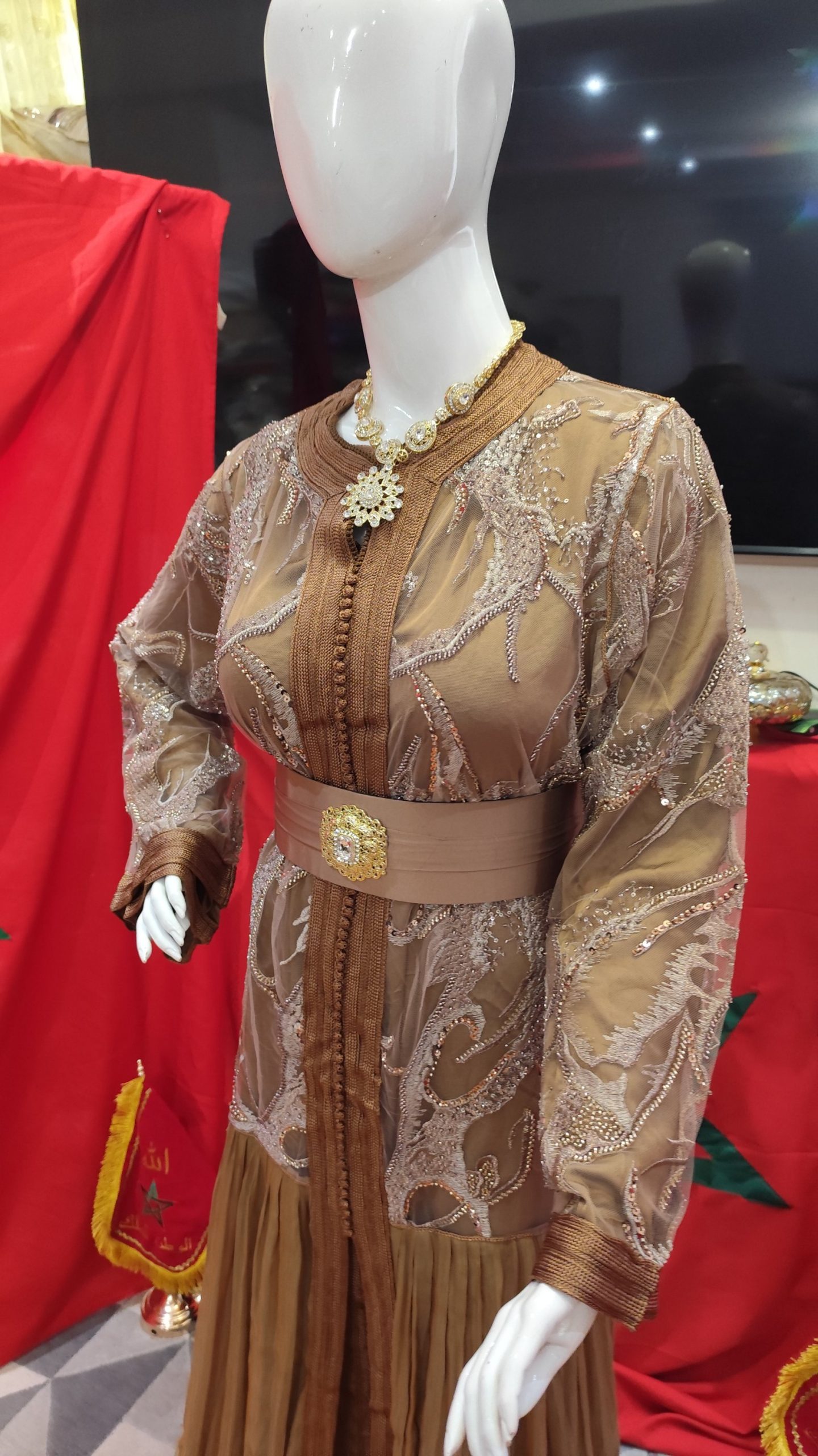 caftan marocain neuf avec ceinture – Image 11
