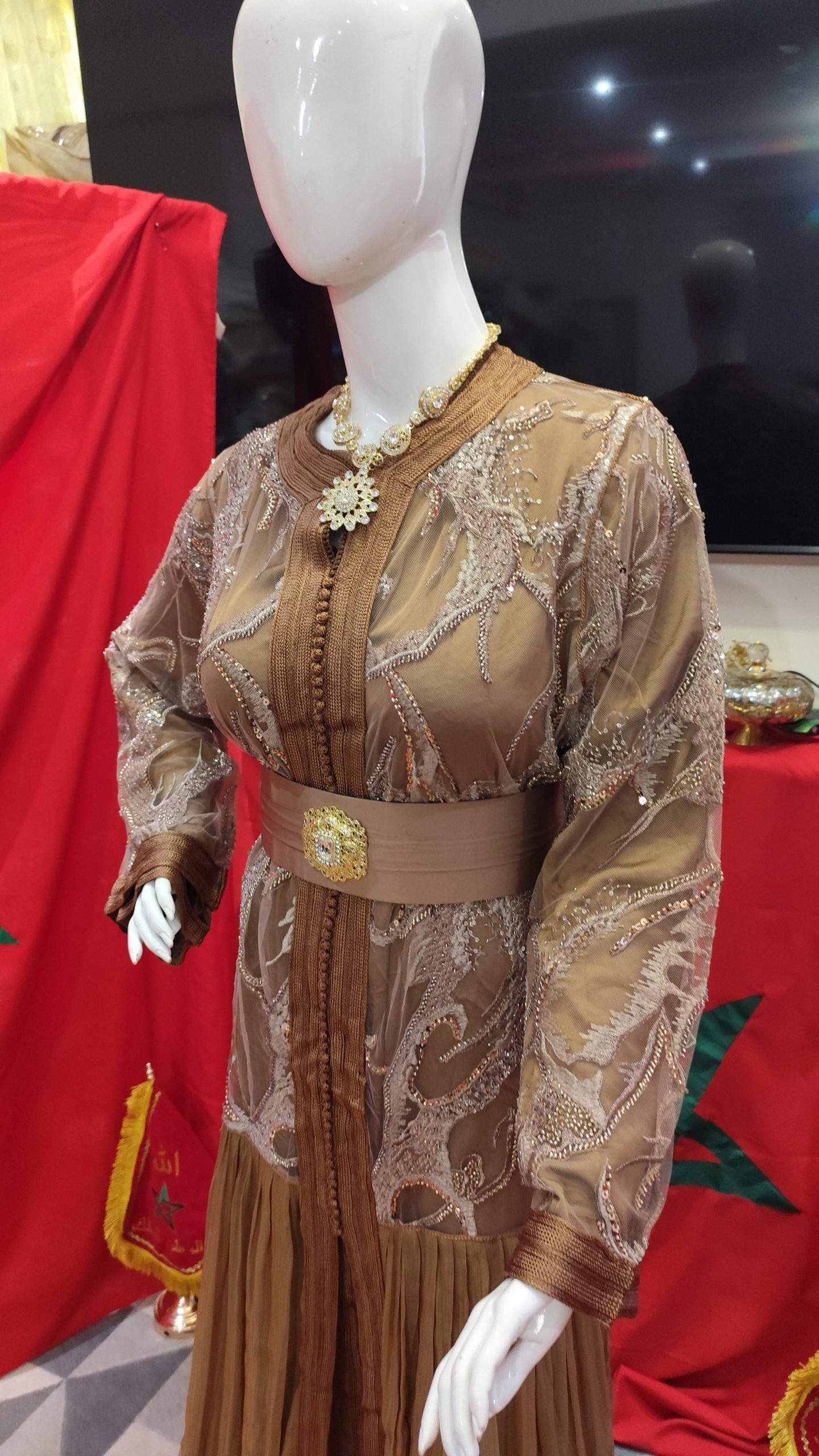 caftan marocain neuf avec ceinture – Image 10