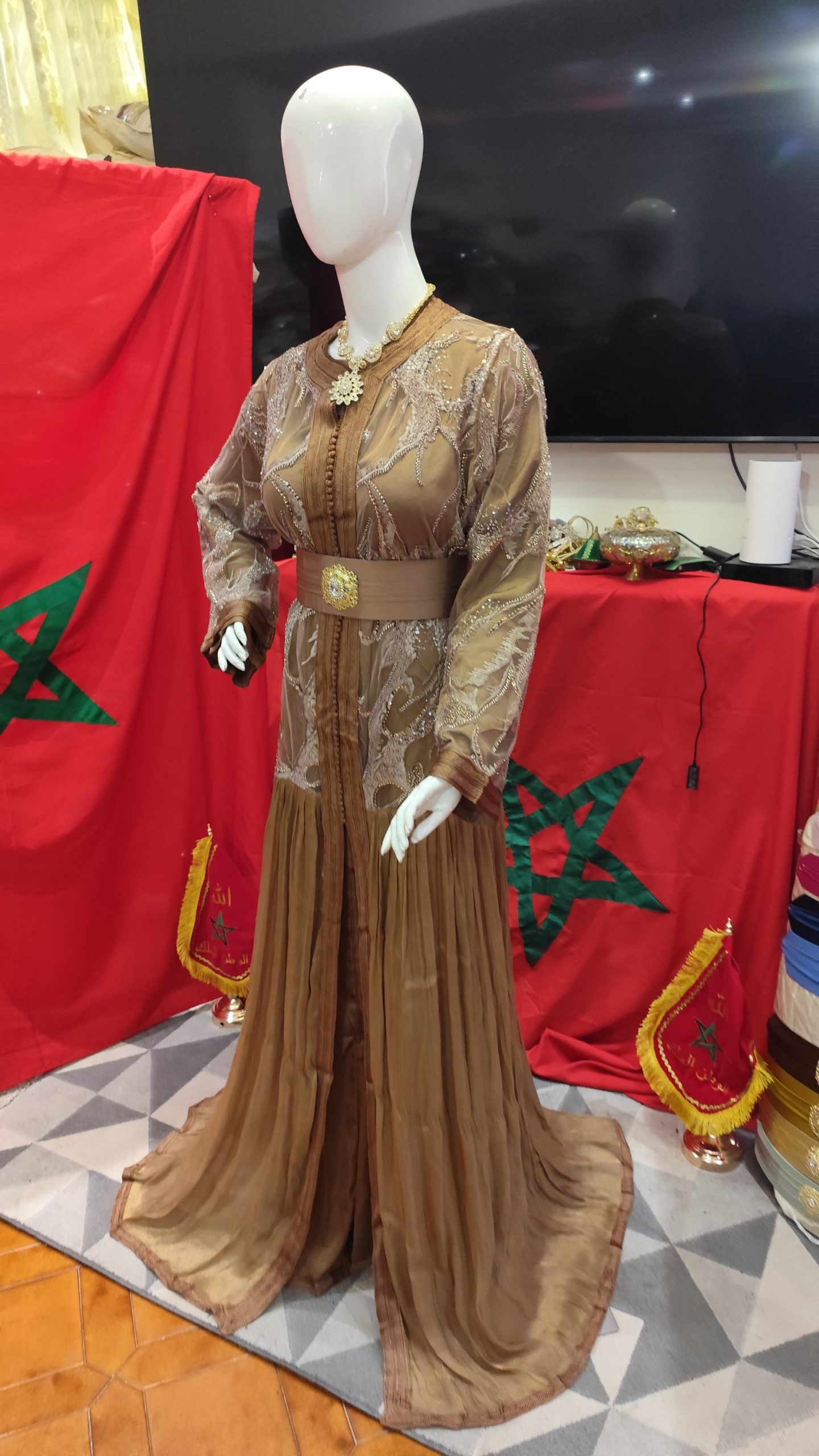 caftan marocain neuf avec ceinture – Image 9