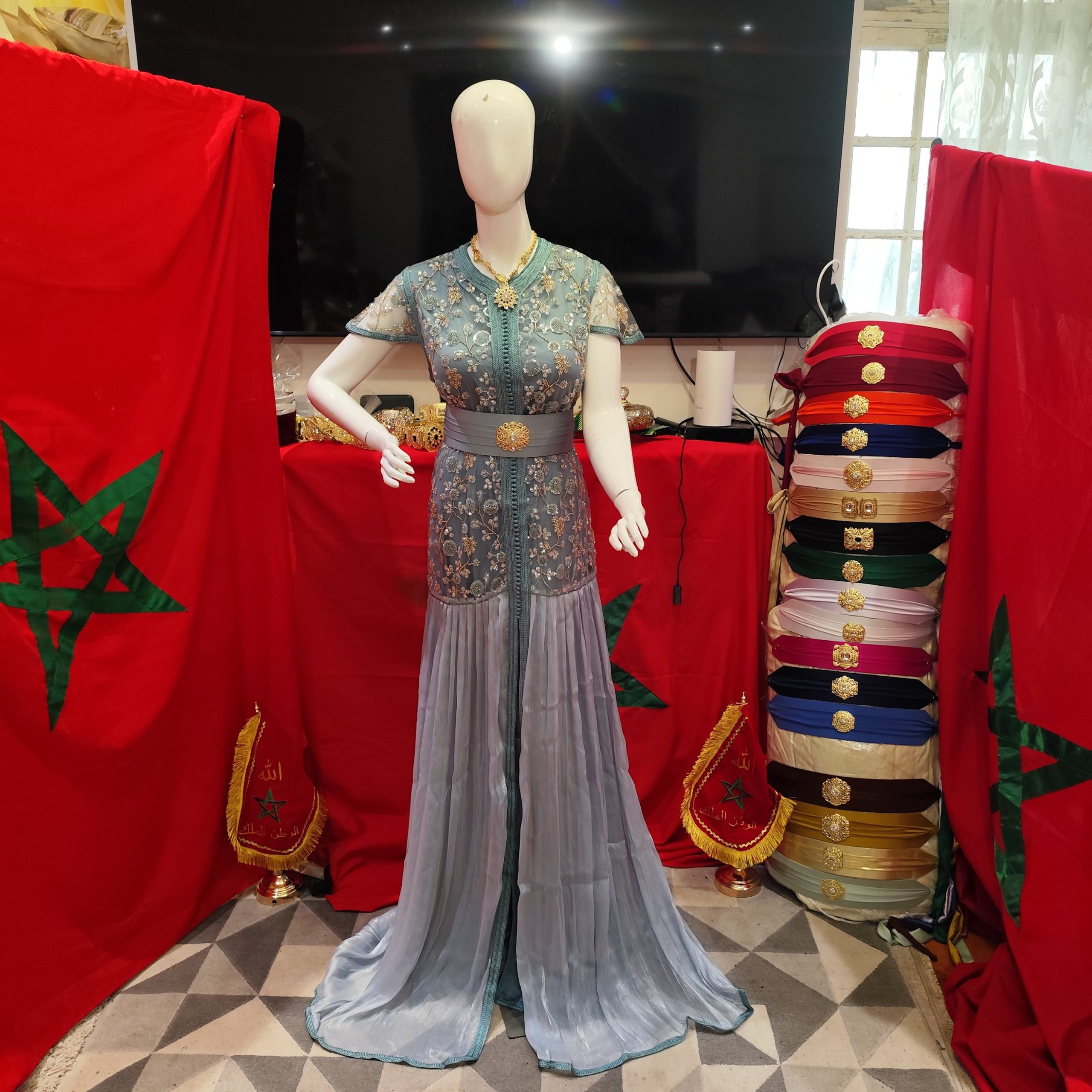 caftan marocain neuf avec ceinture – Image 10
