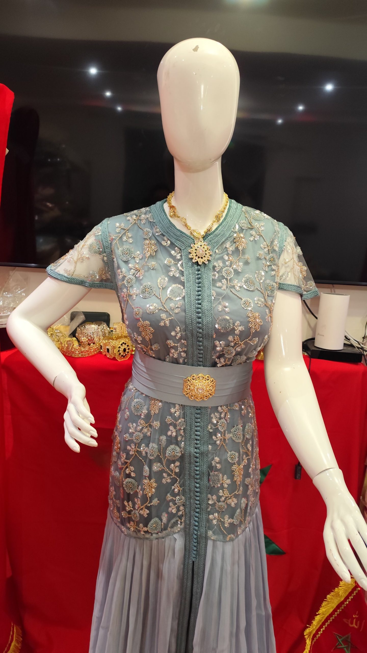 caftan marocain neuf avec ceinture – Image 4