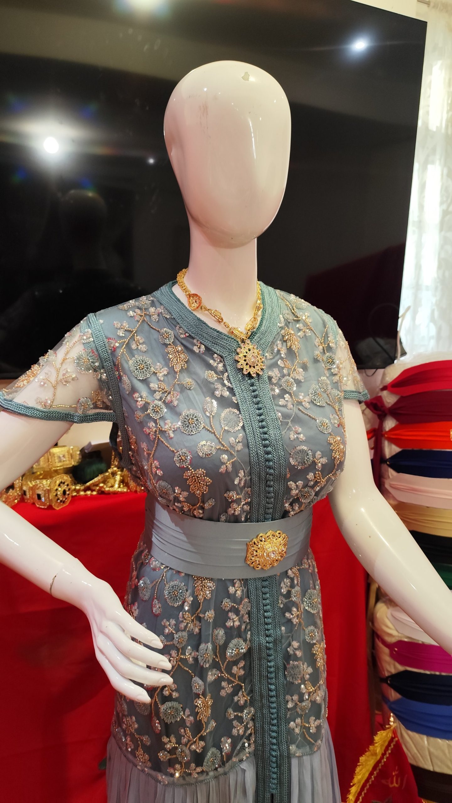 caftan marocain neuf avec ceinture – Image 7