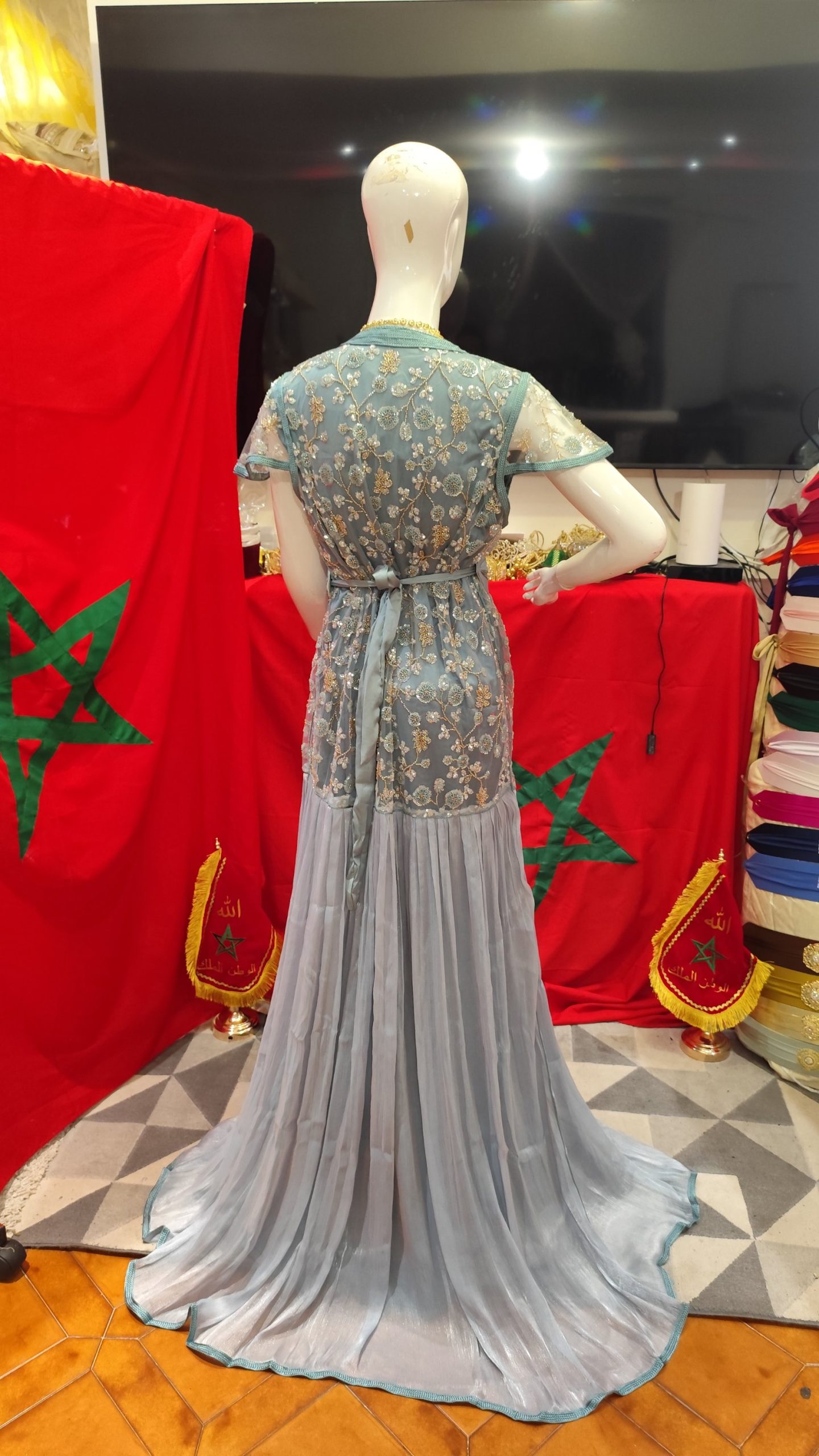 caftan marocain neuf avec ceinture – Image 8