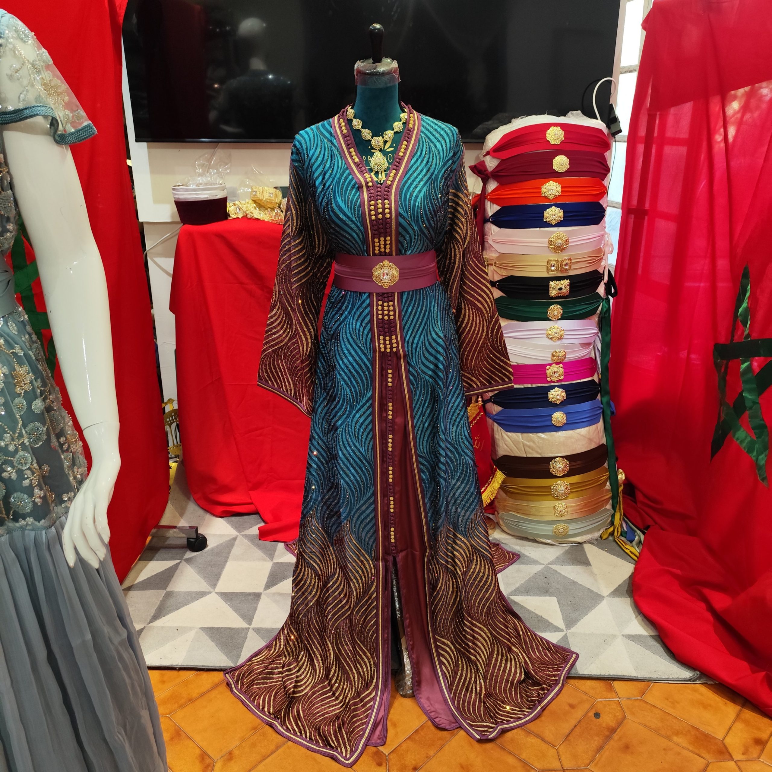 caftan marocain neuf grande taille 68cm – Image 11