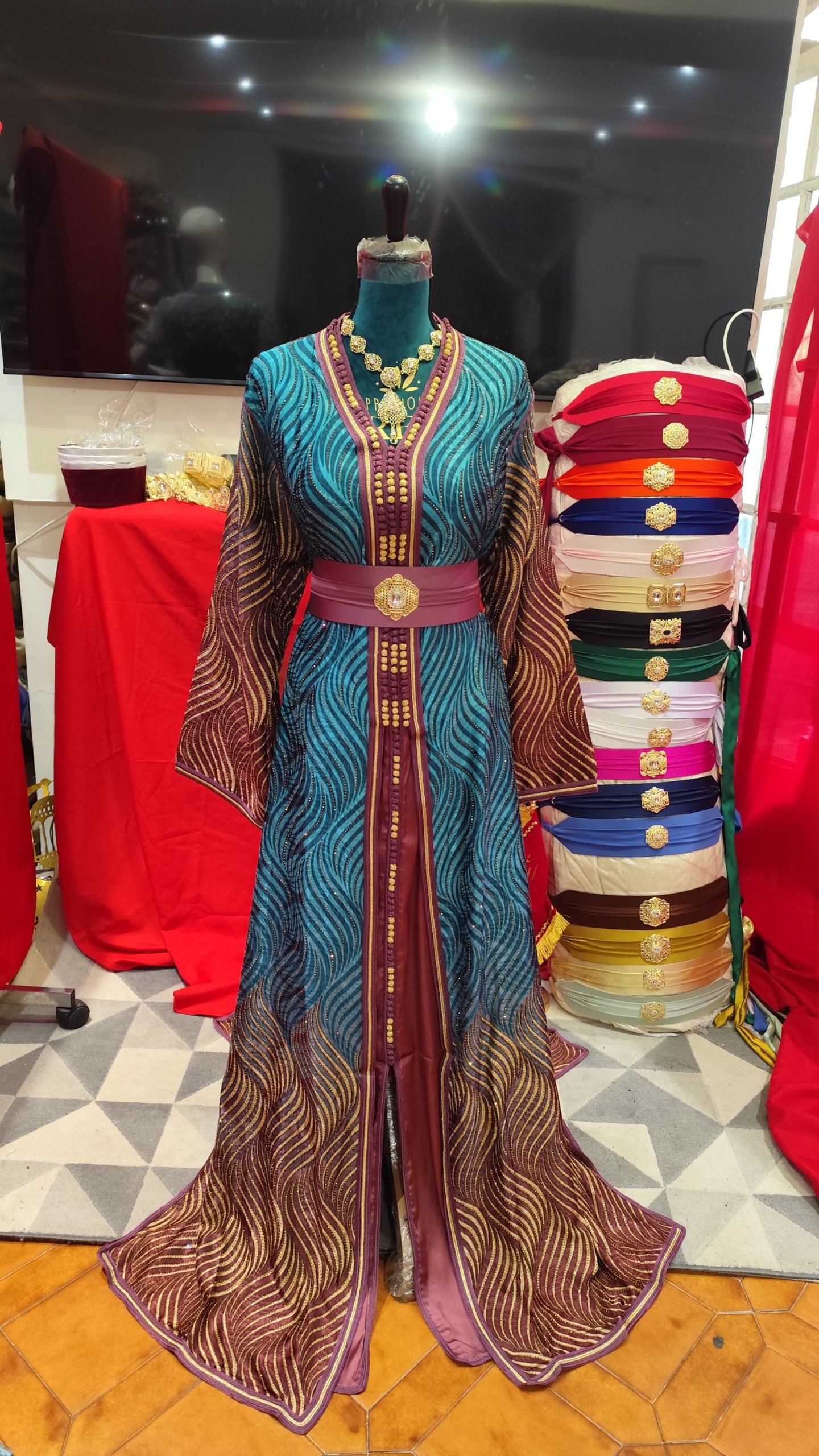 caftan marocain neuf grande taille 68cm – Image 2