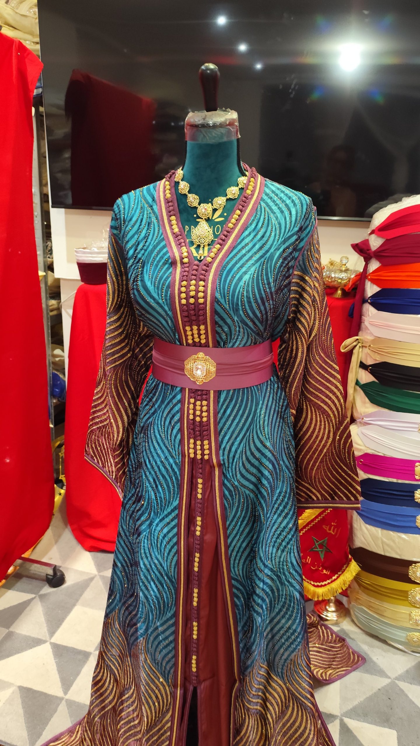 caftan marocain neuf grande taille 68cm – Image 4