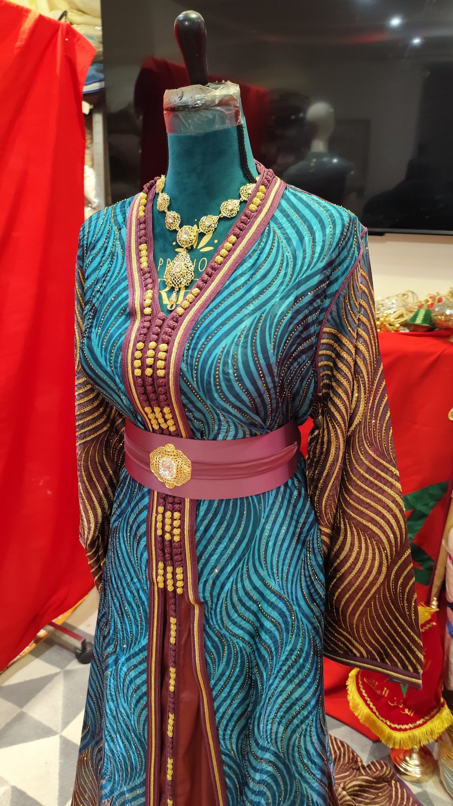 caftan marocain neuf grande taille 68cm – Image 6