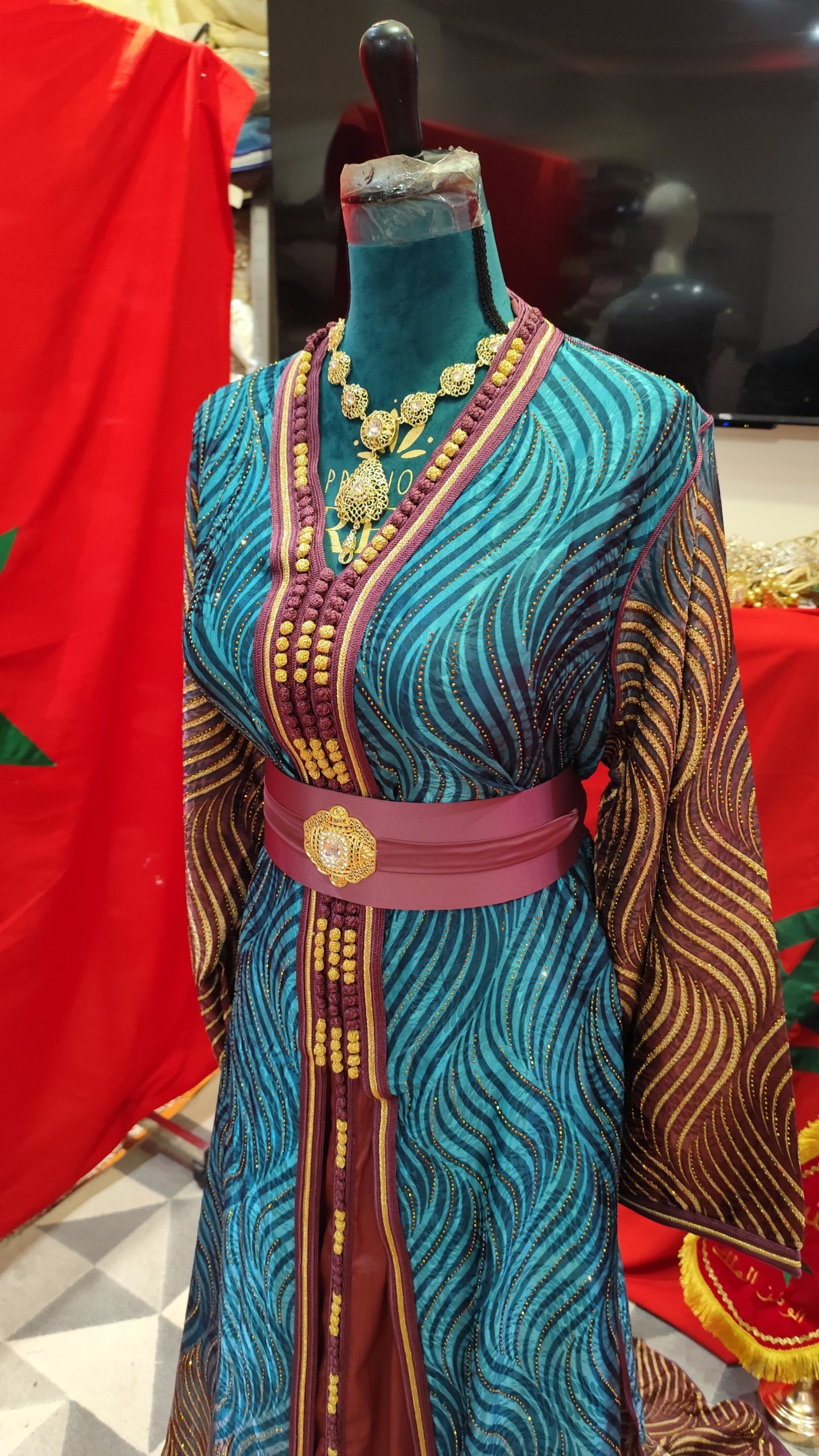 caftan marocain neuf grande taille 68cm – Image 5
