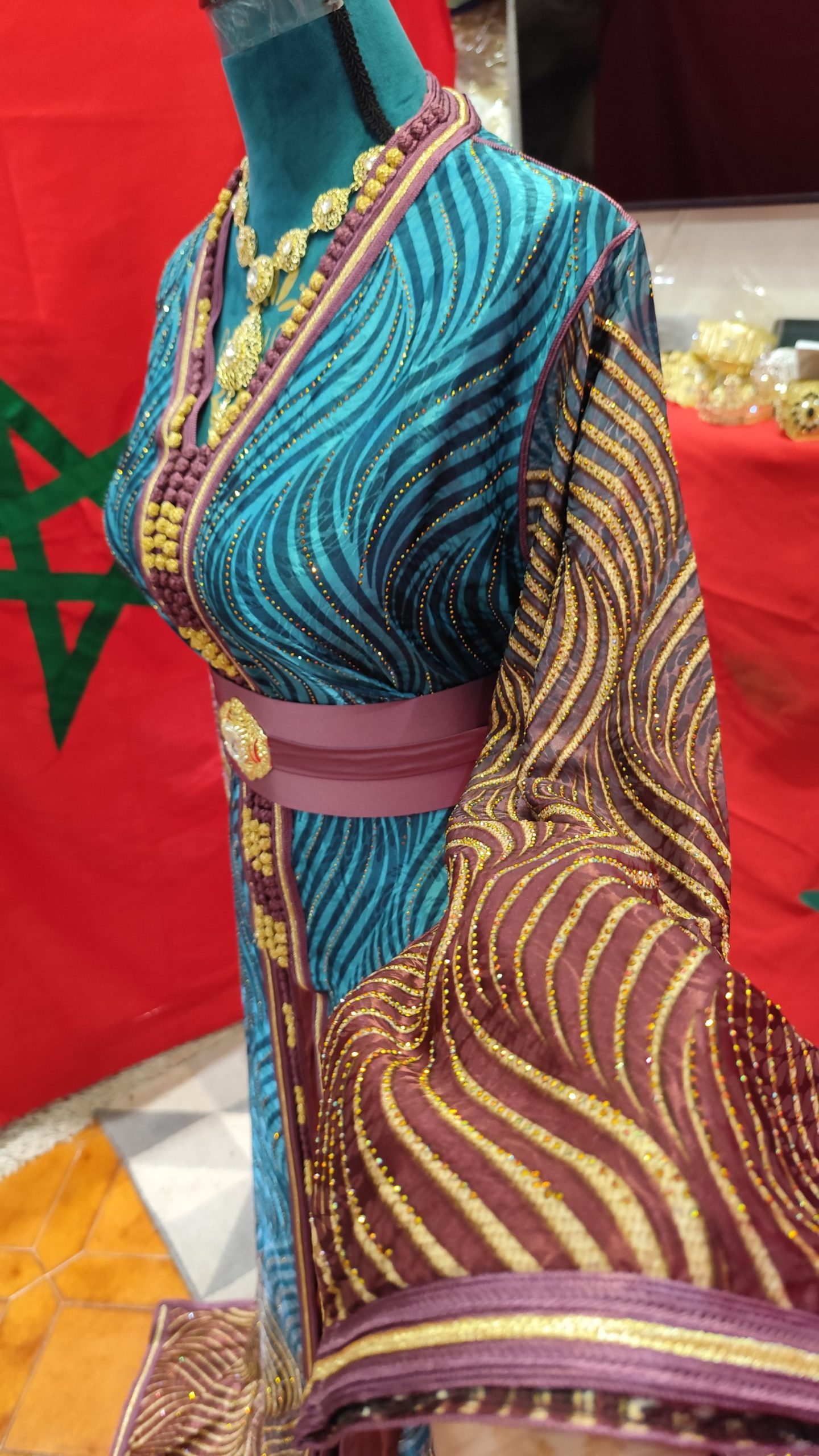 caftan marocain neuf grande taille 68cm – Image 3