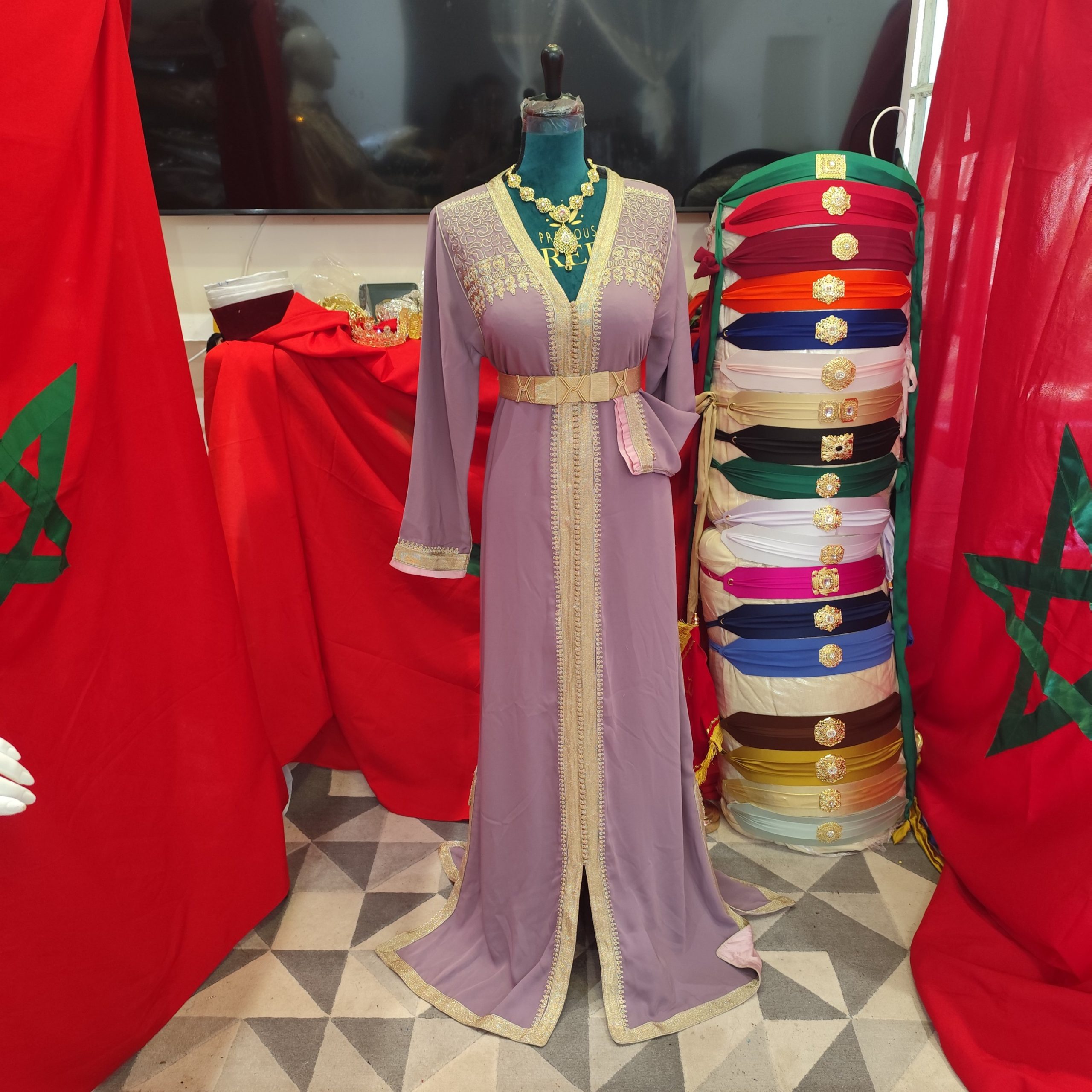 caftan marocain d occasion doublé – Image 8