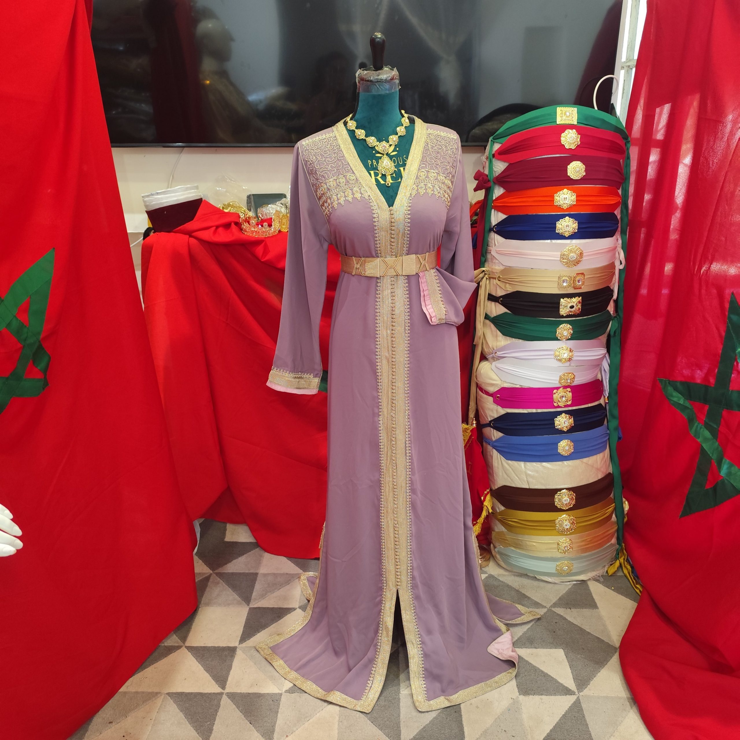 caftan marocain d occasion doublé