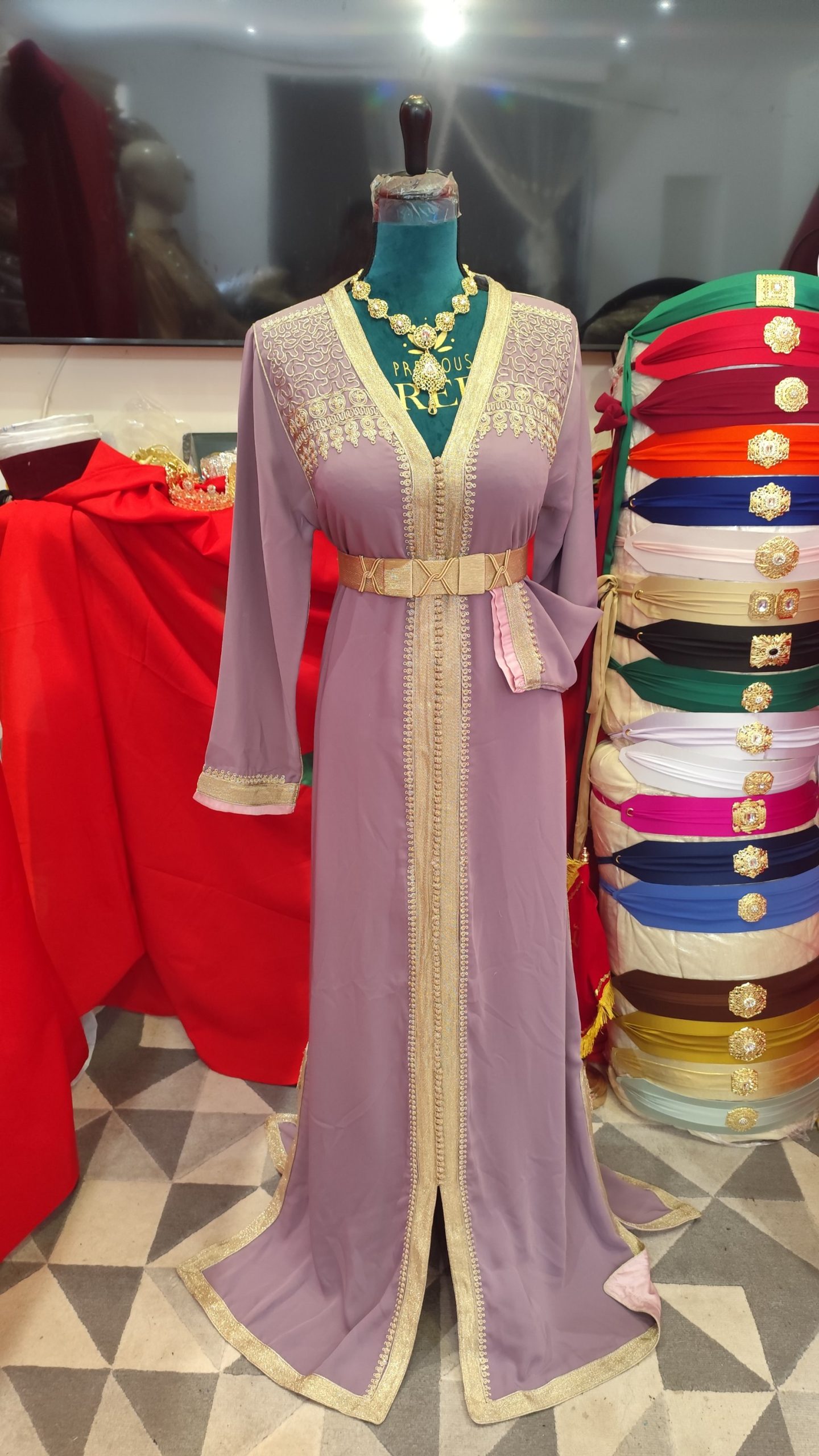 caftan marocain d occasion doublé – Image 3