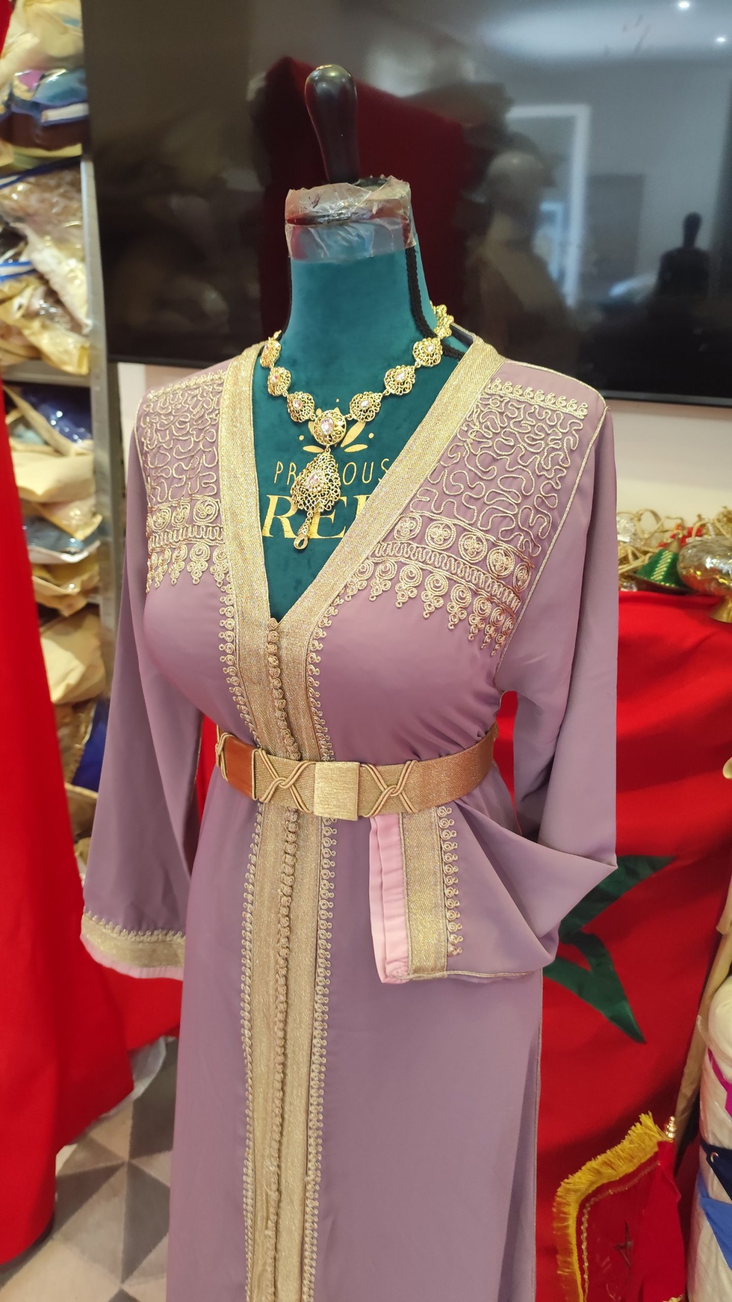 caftan marocain d occasion doublé – Image 7