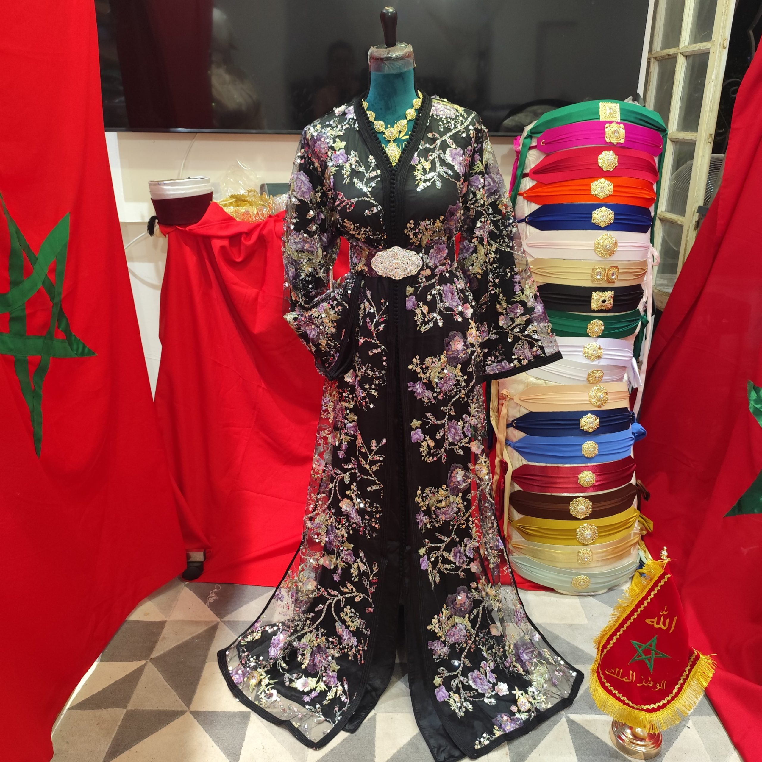 caftan marocain neuf avec ceinture
grande taille – Image 14