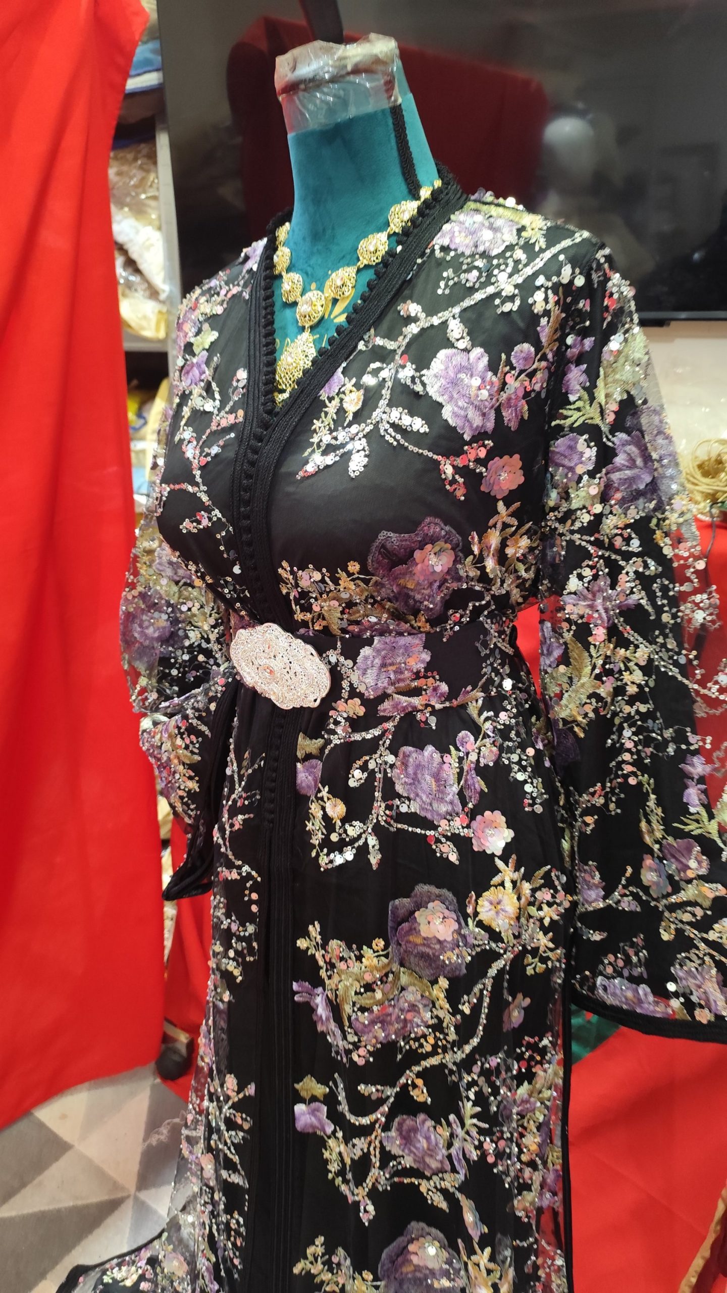 caftan marocain neuf avec ceinture
grande taille – Image 6