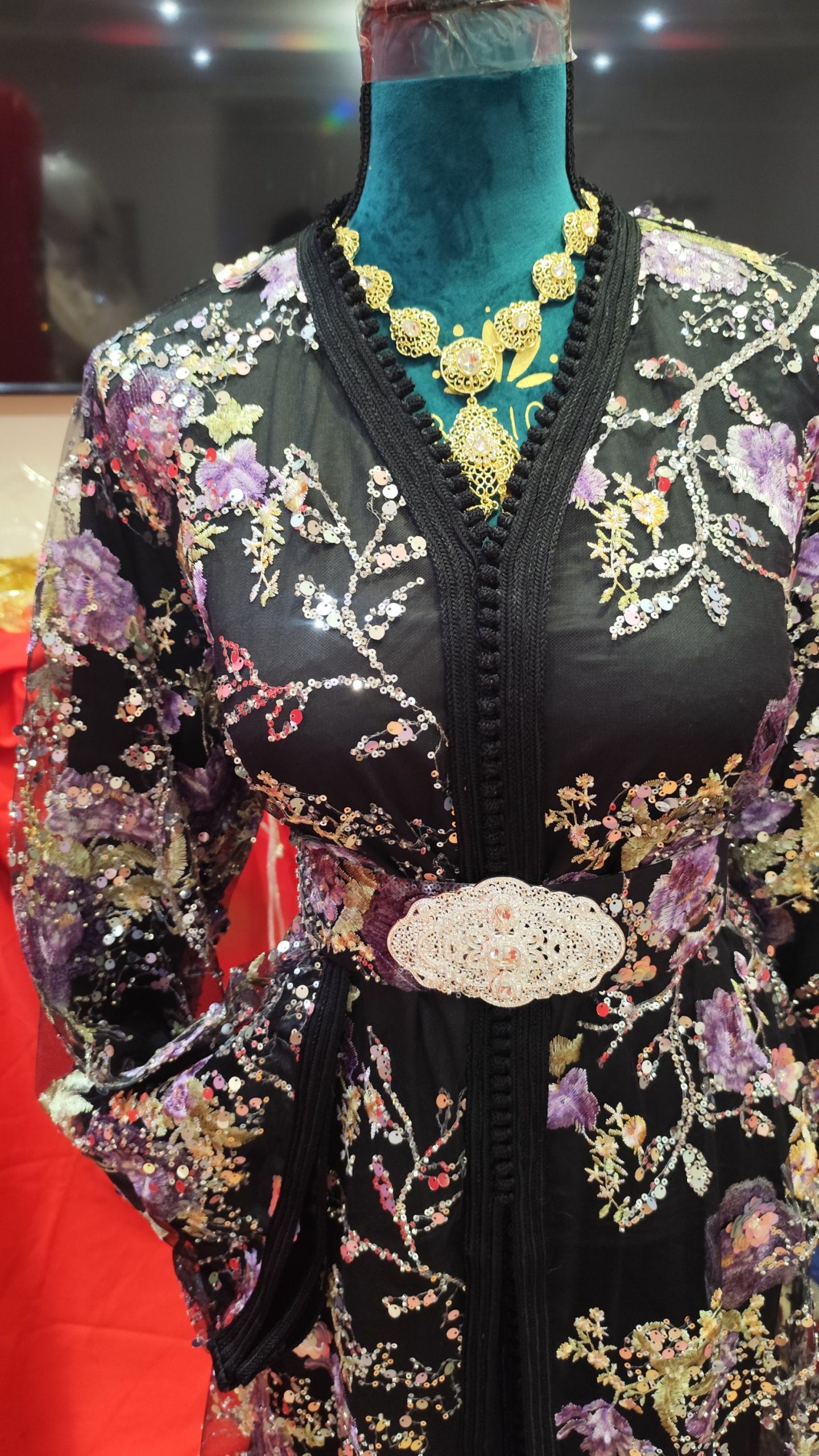 caftan marocain neuf avec ceinture
grande taille – Image 10