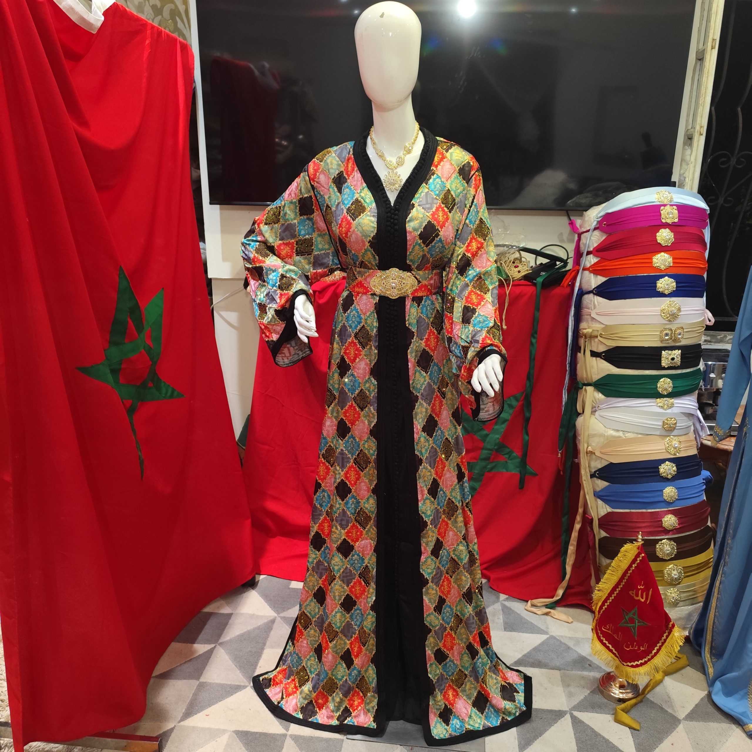 caftan marocain neuf avec ceinture grande taille – Image 10