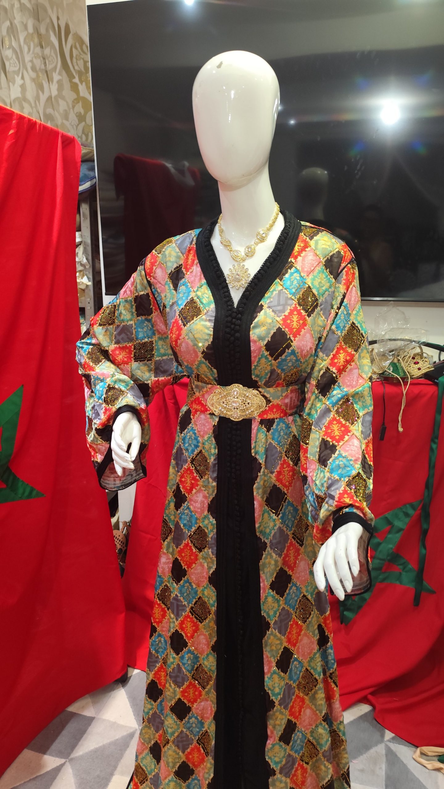 caftan marocain neuf avec ceinture grande taille – Image 6
