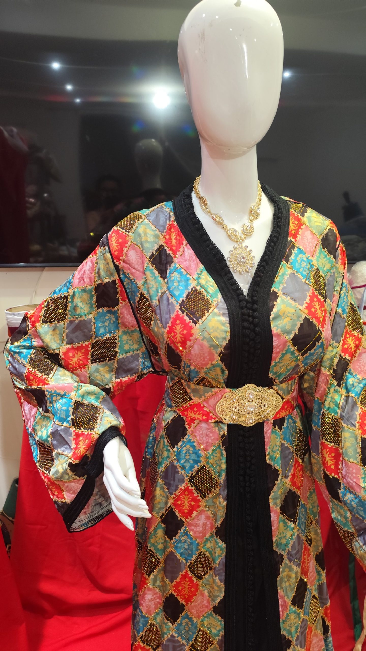 caftan marocain neuf avec ceinture grande taille – Image 3