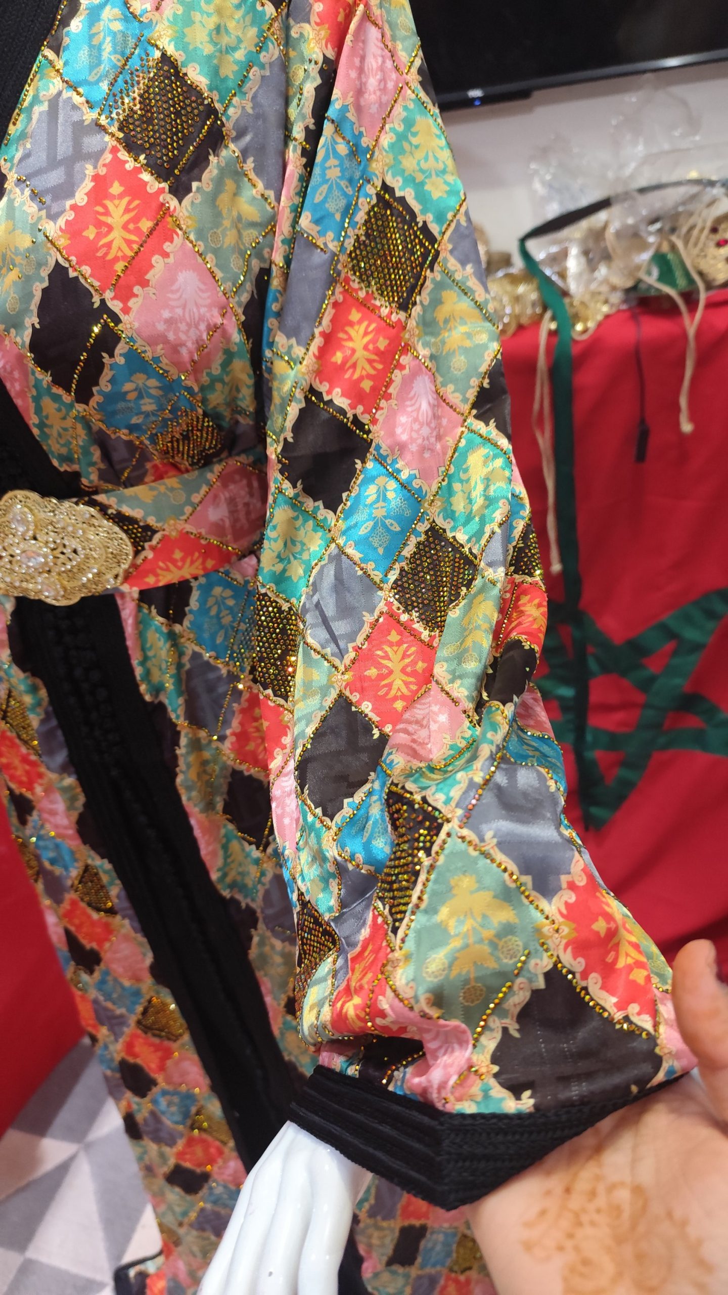 caftan marocain neuf avec ceinture grande taille – Image 4