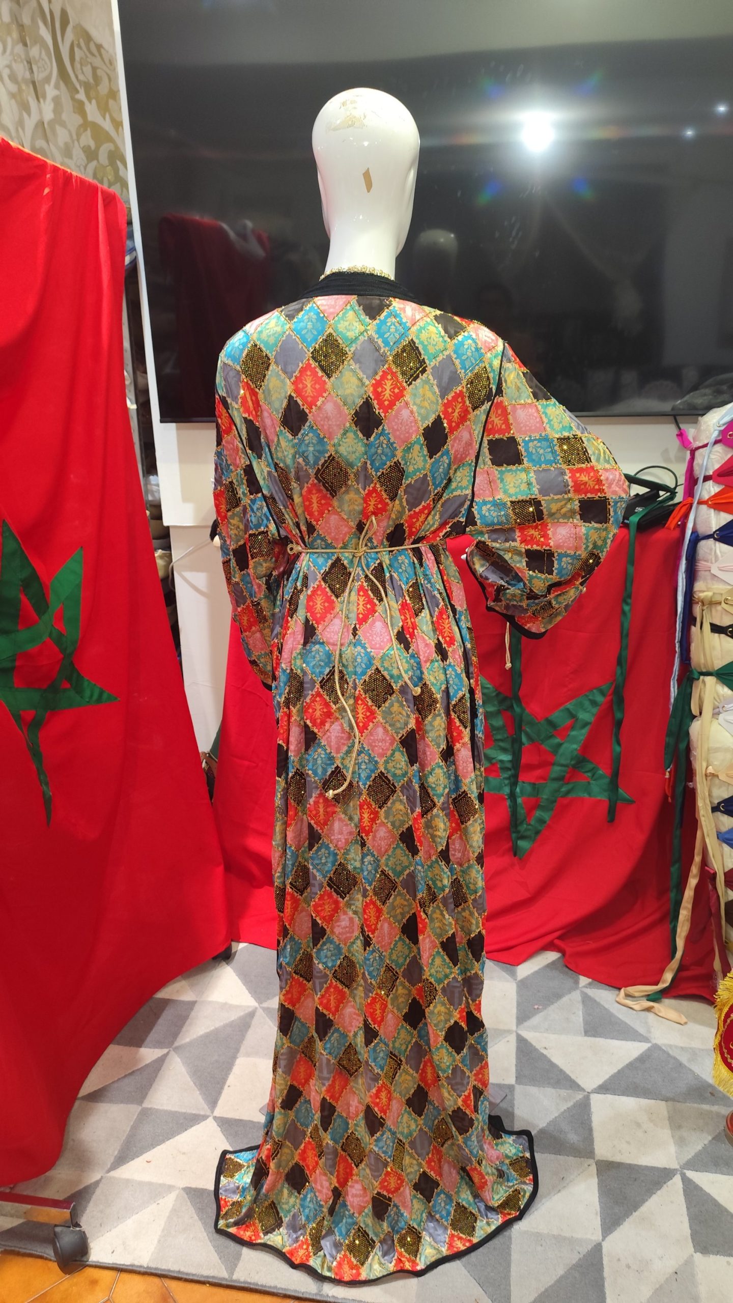 caftan marocain neuf avec ceinture grande taille – Image 5