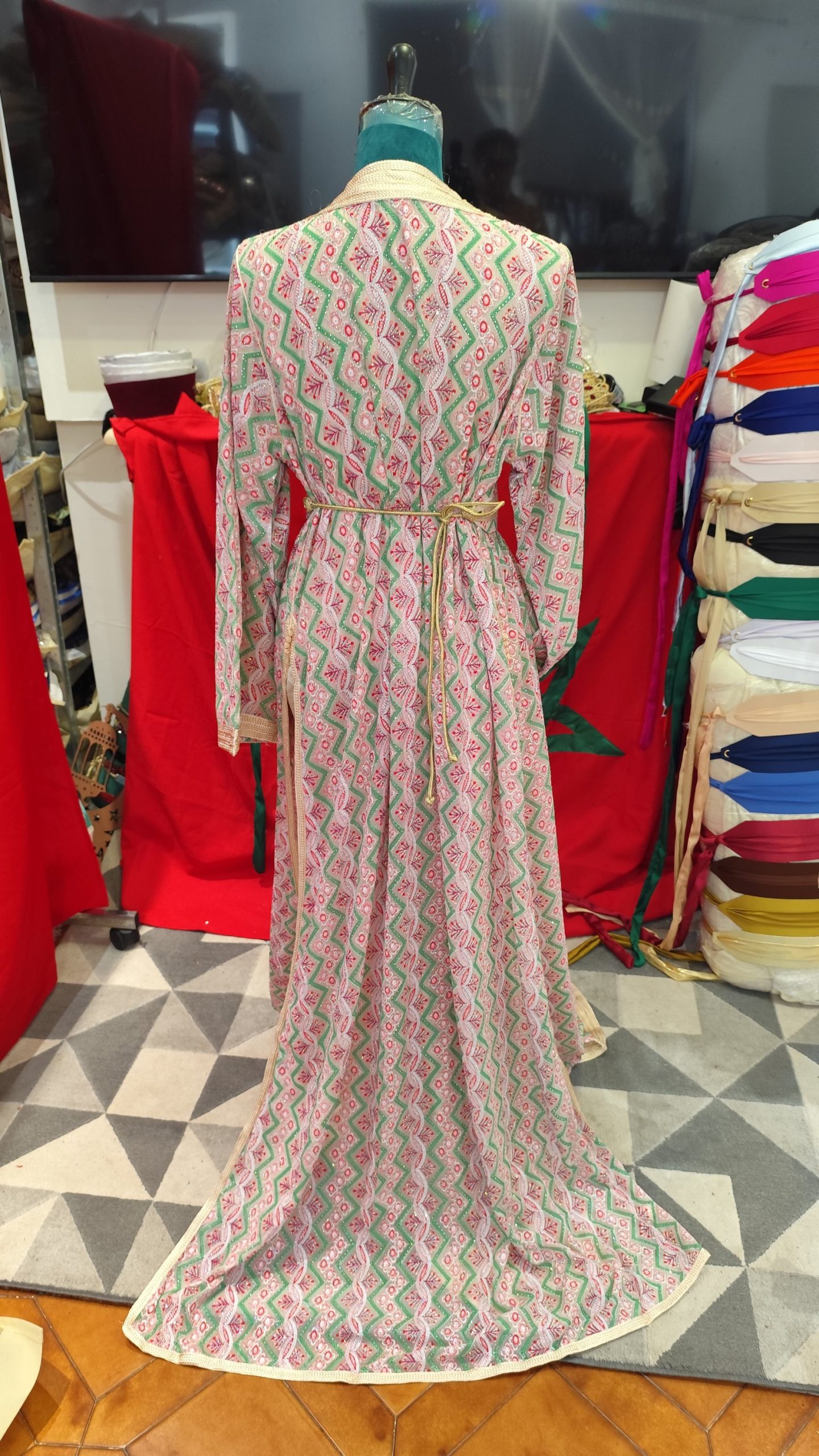 caftan marocain neuf avec ceinture – Image 6