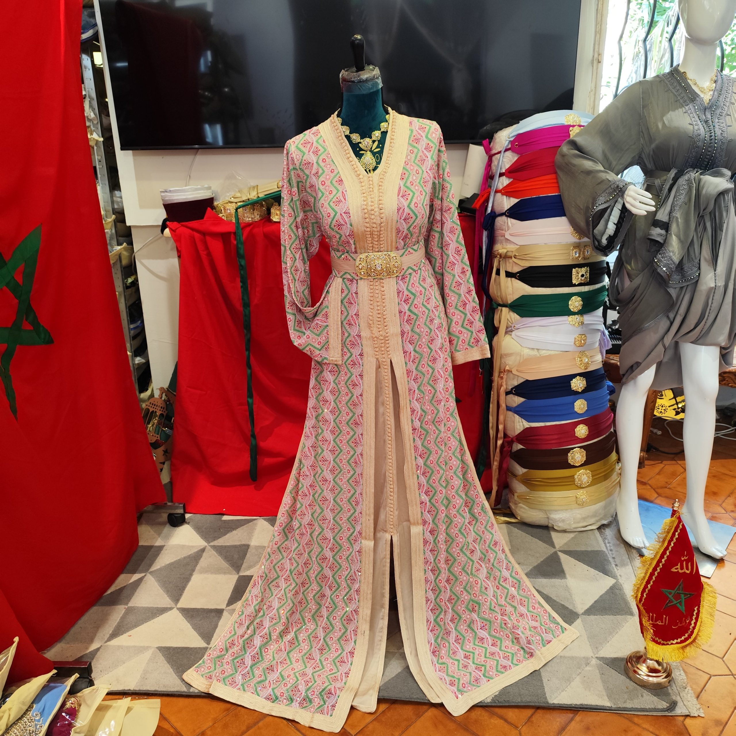 caftan marocain neuf avec ceinture – Image 10