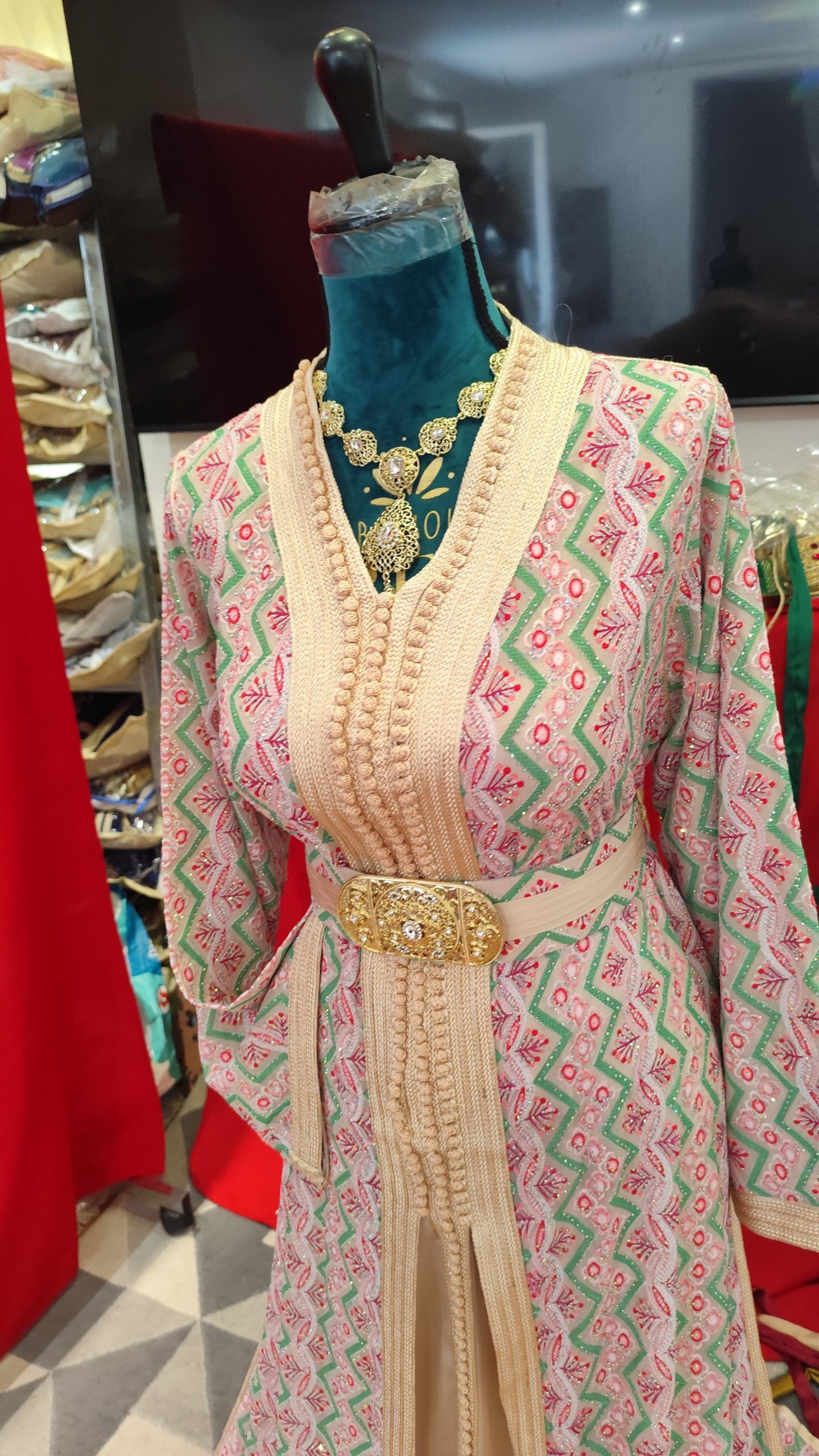caftan marocain neuf avec ceinture – Image 7
