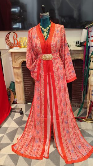 caftan marocain neuf grande taille avec ceinture