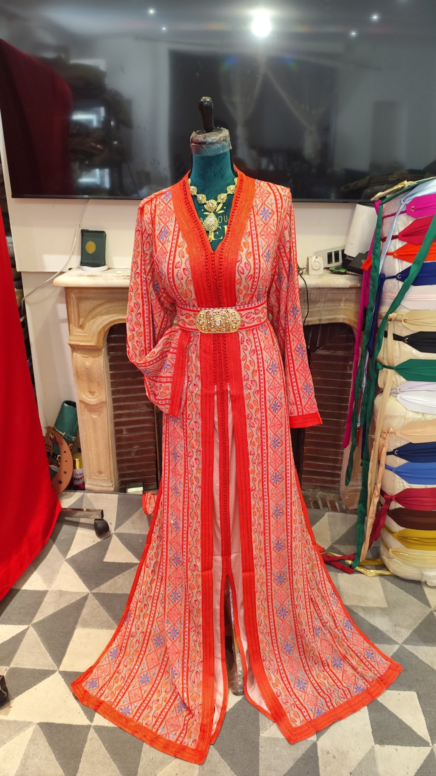 caftan marocain neuf grande taille avec ceinture – Image 12