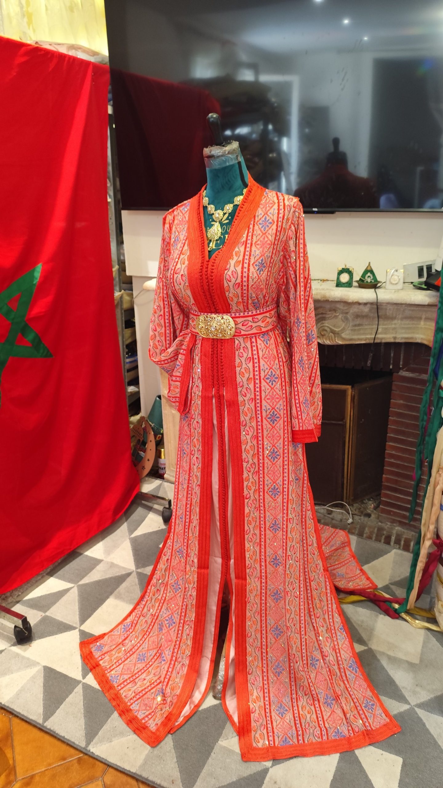 caftan marocain neuf grande taille avec ceinture – Image 8